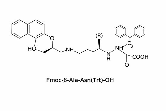 Fmoc-β-Ala-Asn(Trt)-OH পেপটাইডের জন্য SPPS ডাইপেপটাইড