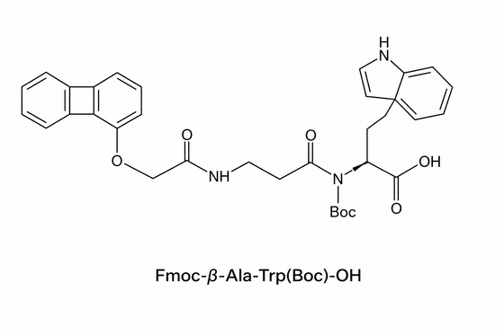 Fmoc-β-Ala-Trp ((Boc) -OH বিশুদ্ধতা গবেষণা Fmoc-Trp ((Boc) -OH HPLC 99+
